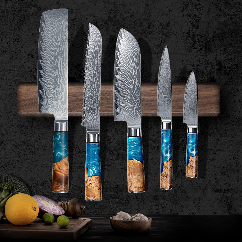 Walnut Wood Strong Magnetic Kn - Magnetic Knife Strip 评论和价格