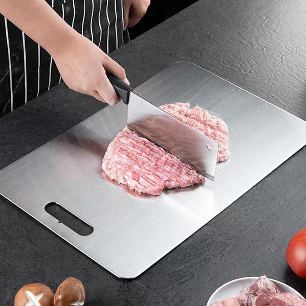 Thickened Stainless Steel Cutt - Bamboo Cutting Board 评论和价格