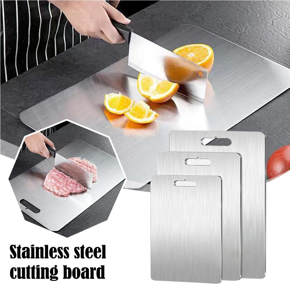 Thickened Stainless Steel Cutt - Bamboo Cutting Board 评论和价格