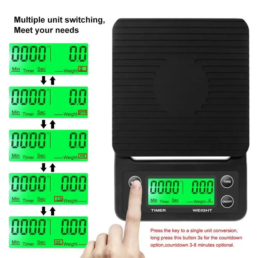 3kg/0.1g 5kg/0.1g Drip Coffee  - Kitchen Timer Digital 评论和价格