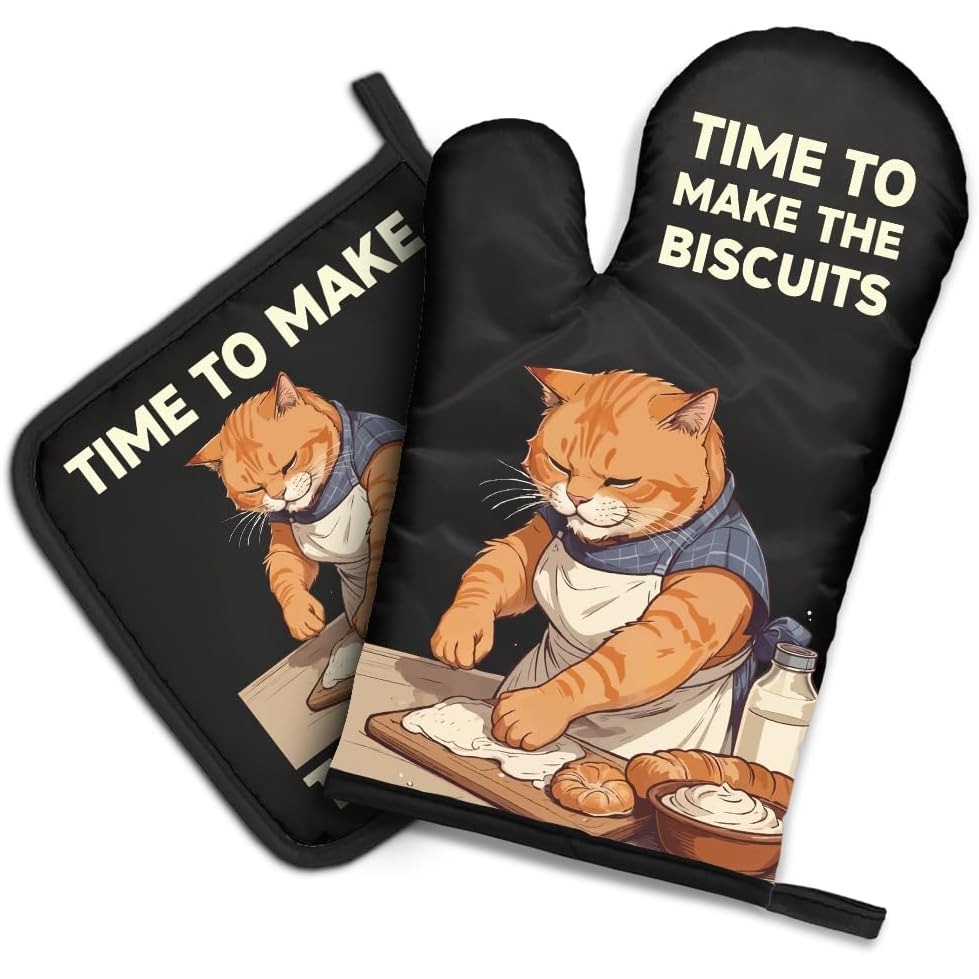 The Biscuits Funny Cat Oven Mi - Kitchen Gadgets For Dad 评论和价格