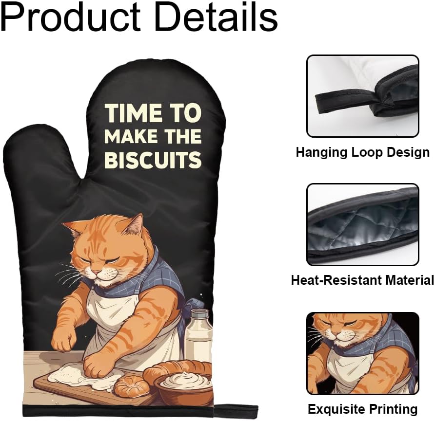 The Biscuits Funny Cat Oven Mi - Kitchen Gadgets For Dad 评论和价格