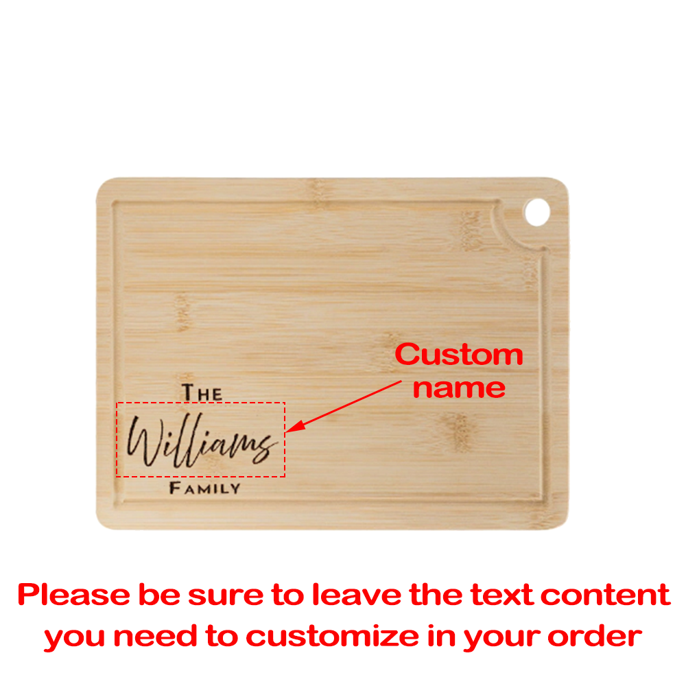 Personalized Name 1Pcs Engrave - Bamboo Cutting Board 评论和价格