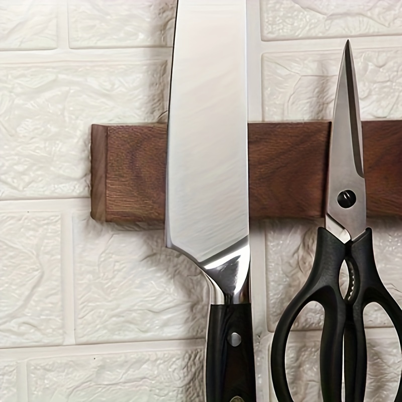 1pc, 16inch Walnut Magnetic Kn - Magnetic Knife Strip 评论和价格