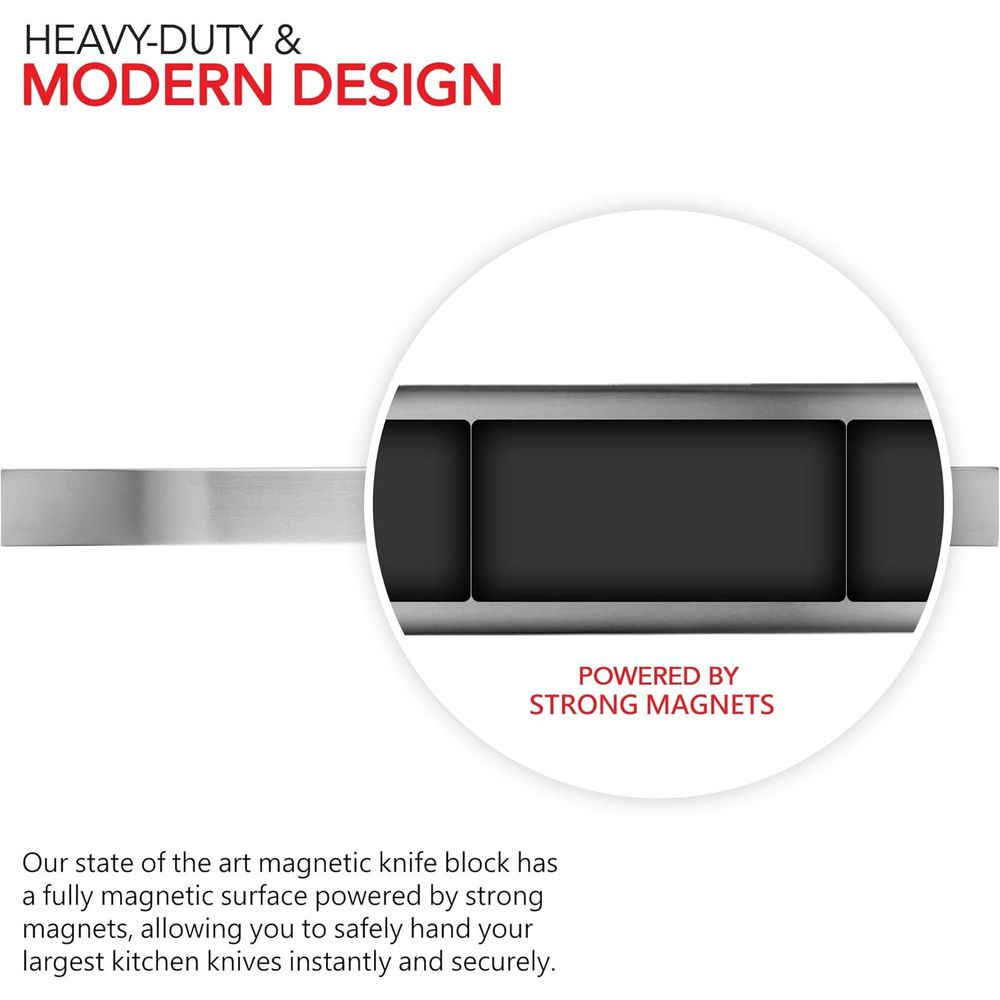 16 Inch Stainless Steel Metal  - Magnetic Knife Strip 评论和价格