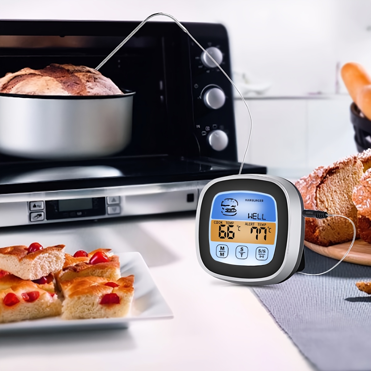 Digital Meat Thermometer BBQ T - Kitchen Timer Digital 评论和价格