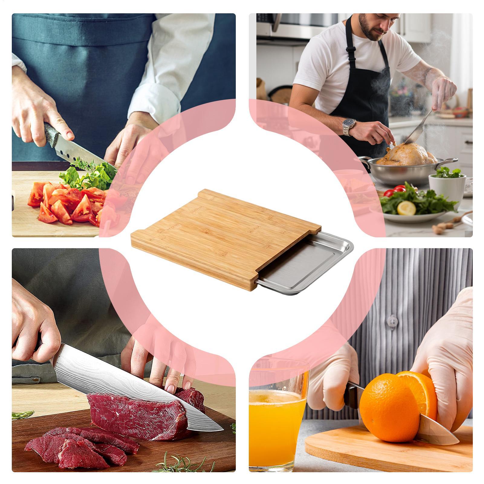 Wooden Cutting Board Non-Slip  - Bamboo Cutting Board 评论和价格