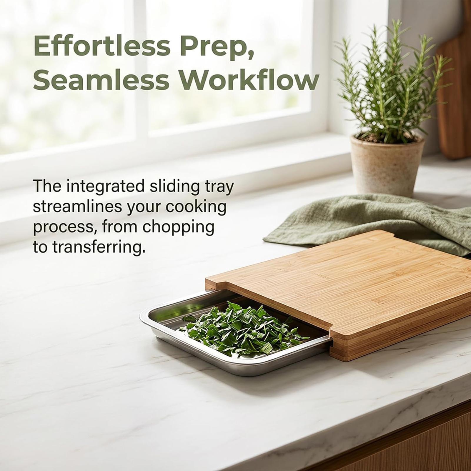 Wooden Cutting Board Non-Slip  - Bamboo Cutting Board 评论和价格