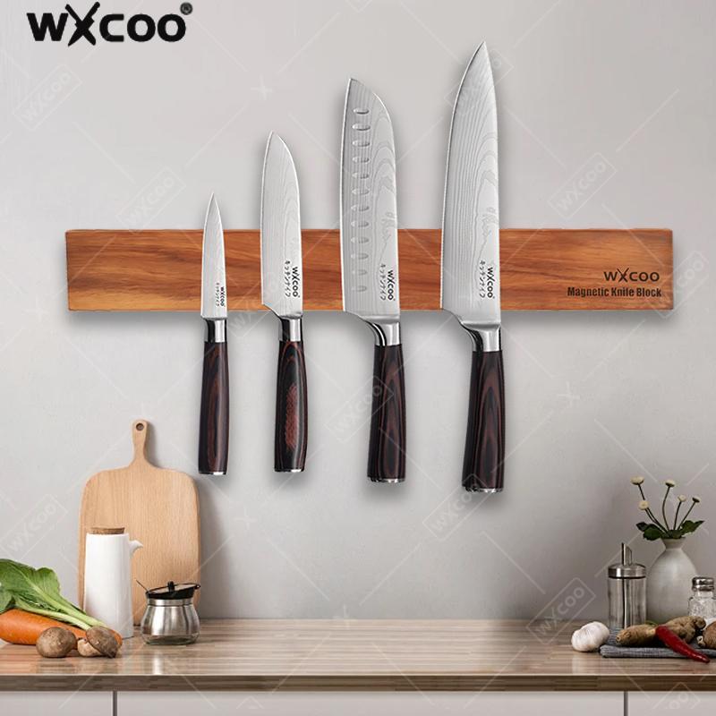 Acacia Wood Magnetic Knife Hol - Magnetic Knife Strip 评论和价格