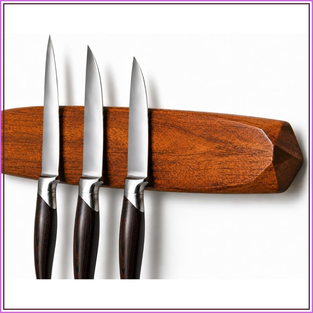 Magnetic Knife Holder - Acacia - Magnetic Knife Strip 评论和价格