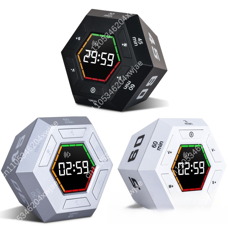 Hexagon Visual Flip Digital Ti - Kitchen Timer Digital 评论和价格
